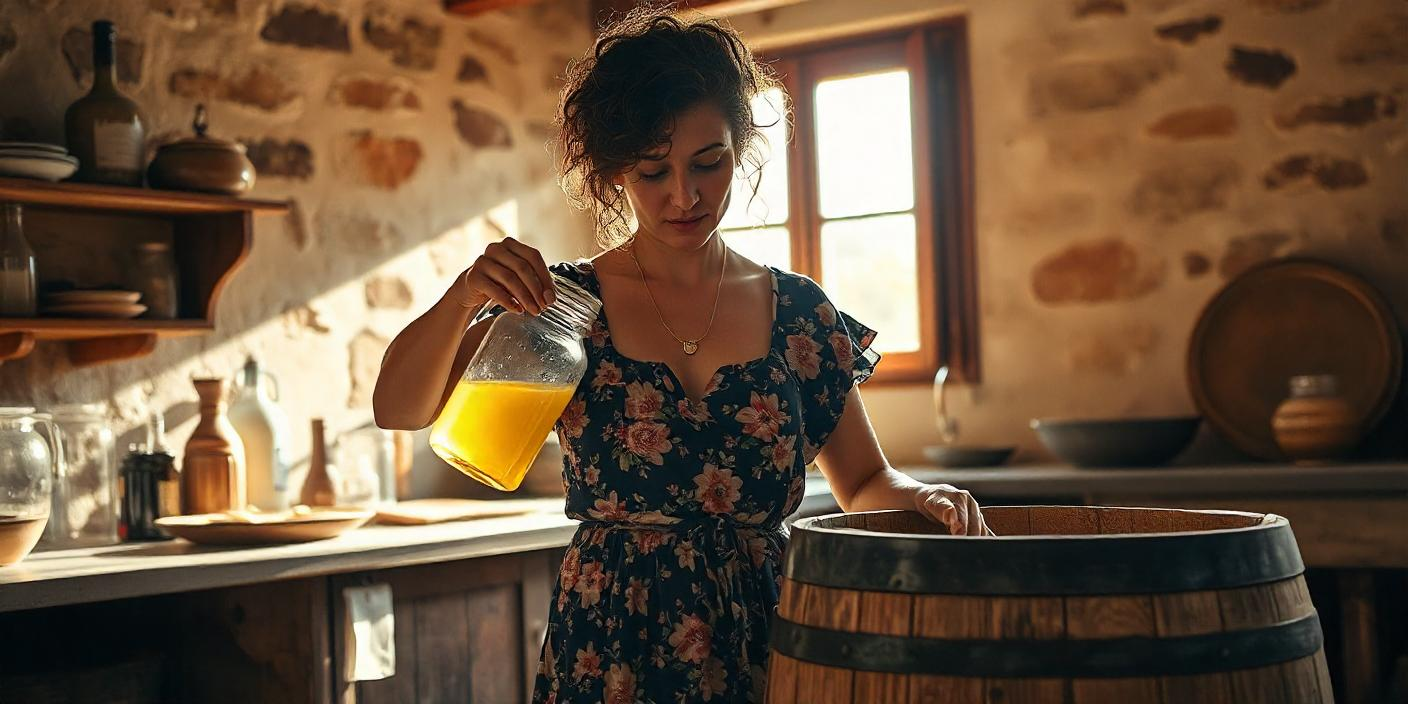 making vinegar